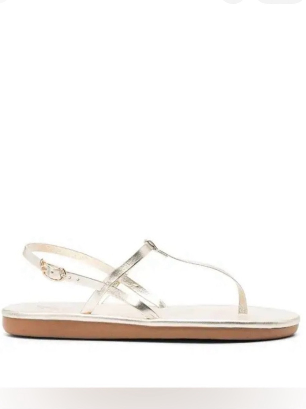 Ancient Greek Sandals Lito T strap Sandal platinum size 8